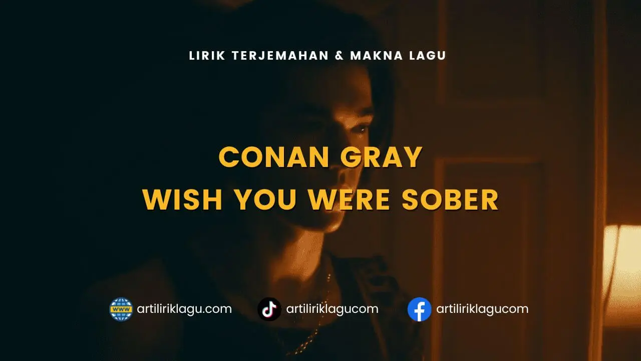 Lirik terjemahan dan makna lagu Wish You Were Sober karya dari Conan Gray