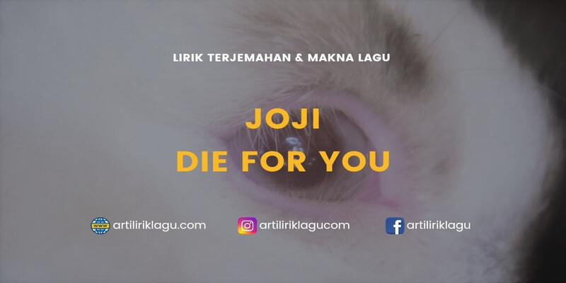 Lirik terjemahan Die For You karya dari Joji